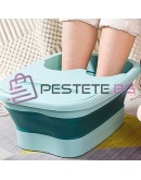 Сгъваема вана за крака с масаж и поставка за телефон